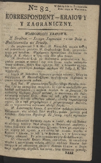 Korrespondent Kraiowy Y Zagraniczny. R. 1793 Nr 82