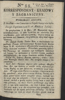 Korrespondent Kraiowy Y Zagraniczny. R. 1793 Nr 88