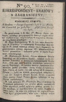 Korrespondent Kraiowy Y Zagraniczny. R. 1793 Nr 90