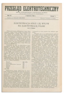 Przegląd Elektrotechniczny. Rok XI, 1 Kwietnia 1929, Zeszyt 7