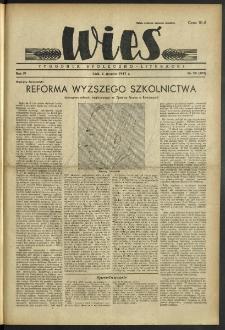 Wieś. 1947, R.4 nr 30 (109)