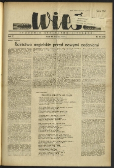 Wieś. 1947, R.4 nr 31 (110)
