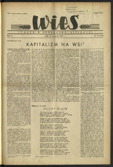 Wieś. 1947, R.4 nr 37 (116)