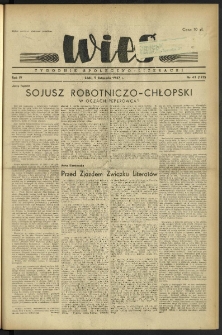 Wieś. 1947, R.4 nr 43 (122)
