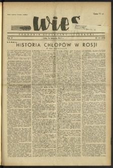 Wieś. 1947, R.4 nr 44 (123)
