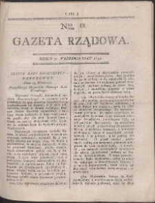 Gazeta Rządowa. R. 1794 Nr 88