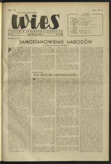Wieś. 1949, R.6 nr 8 (187)