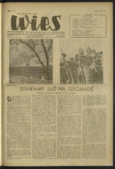 Wieś. 1949, R.6 nr 15 (194)