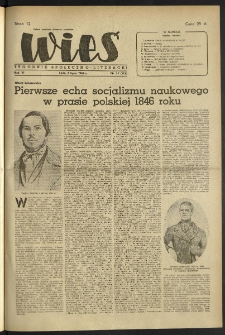 Wieś. 1949, R.6 nr 27 (206)