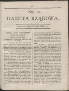 Gazeta Rządowa. R. 1794 Nr 109