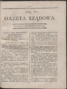 Gazeta Rządowa. R. 1794 Nr 111