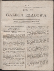 Gazeta Rządowa. R. 1794 Nr 112