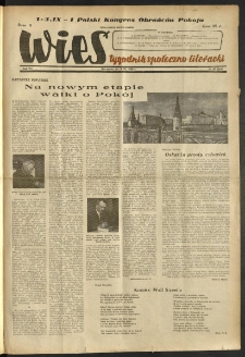 Wieś. 1950, R.7 nr 35 (266)