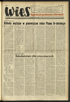 Wieś. 1950, R.7 nr 41 (272)