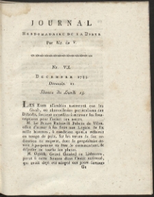 Journal Hebdomadaire De La Diete Par Mr. De V. R. 1789 Nr 7