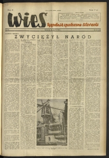 Wieś. 1951, R.8 nr 34 (316)