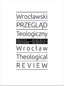 Wrocławski Przegląd Teologiczny. R. 29 (2021), nr 1