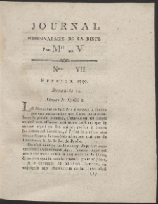Journal Hebdomadaire De La Diete Par Mr. De V. R. 1790 Nr 7