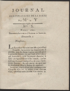 Journal Hebdomadaire De La Diete Par Mr. De V. R. 1790 Nr 10
