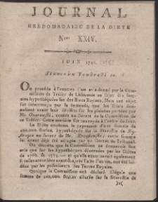 Journal Hebdomadaire De La Diete Par Mr. De V. R. 1791 Nr 24