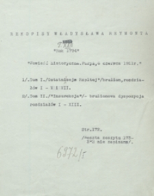 Tysiąc siedemset dziewięćdziesiąty czwarty. Rok 1974. Powieść historyczna. Tom I. Ostatni Seym Rzeczypospolitej