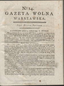 Gazeta Wolna Warszawska. R. 1794 Nr 24