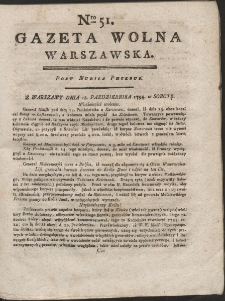 Gazeta Wolna Warszawska. R. 1794 nr 51