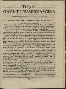Gazeta Wolna Warszawska. R. 1794 Nr 57