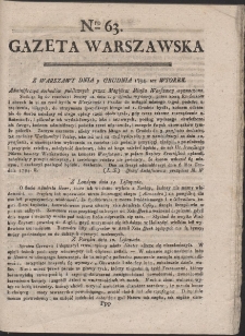 Gazeta Wolna Warszawska. R. 1794 Nr 63