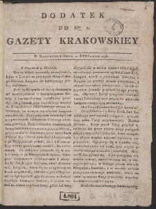 Gazeta Krakowska. R. 1796 nr 1