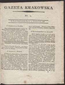 Gazeta Krakowska. R. 1796 Nr 2