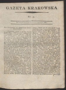 Gazeta Krakowska. R. 1796 Nr 9