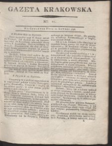 Gazeta Krakowska. R. 1796 Nr 11