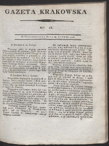 Gazeta Krakowska. R. 1796 Nr 16