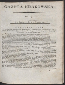 Gazeta Krakowska. R. 1796 Nr 17