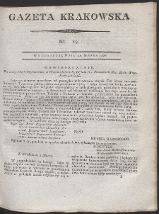 Gazeta Krakowska. R. 1796 Nr 19