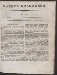Gazeta Krakowska. R. 1796 Nr 27