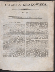 Gazeta Krakowska. R. 1796 Nr 31