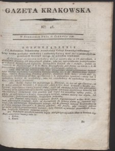 Gazeta Krakowska. R. 1796 Nr 46