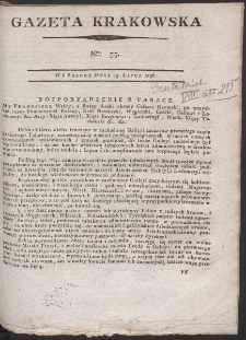 Gazeta Krakowska. R. 1796 Nr 55