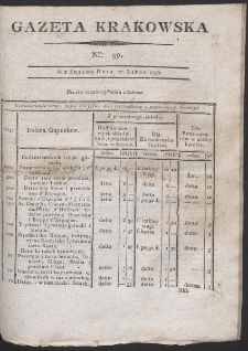 Gazeta Krakowska. R. 1796 Nr 59