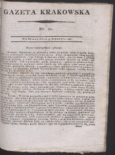Gazeta Krakowska. R. 1796 Nr 61