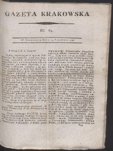 Gazeta Krakowska. R. 1796 Nr 64