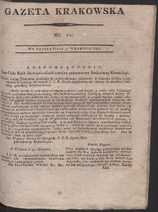 Gazeta Krakowska. R. 1796 Nr 71