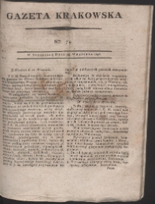 Gazeta Krakowska. R. 1796 Nr 74