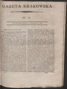 Gazeta Krakowska. R. 1796 Nr 75