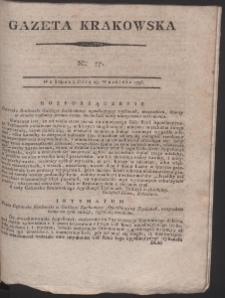Gazeta Krakowska. R. 1796 nr 77