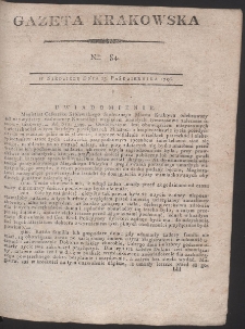 Gazeta Krakowska. R. 1796 Nr 84