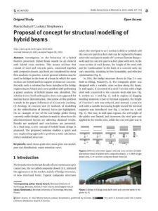 Proposal of concept for structural modelling of hybrid beams