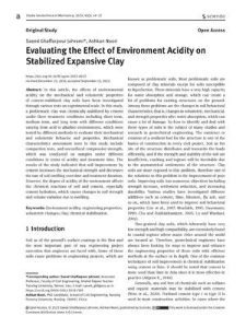 Evaluating the Effect of Environment Acidity on Stabilized Expansive Clay